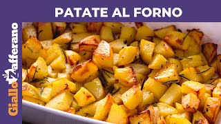 PATATE AL FORNO CROCCANTI FUORI E MORBIDE DENTRO [upl. by Elisee]