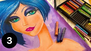 Can you use OIL pastels AND acrylics Ep 3 Oil Pastels for MIXED MEDIA BEGINNERS Series [upl. by Ragnar]