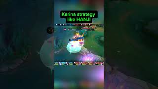 Karina strategy like HANJI mobilelegends karinagameplay karina2024 mlbb [upl. by Fernyak]