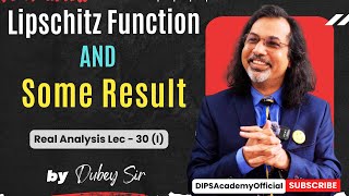 Lipschitz Function and Some Result  Real Analysis Lec 30 I by Dubey Sir  CSIR NET  IIT JAM [upl. by Lanta]