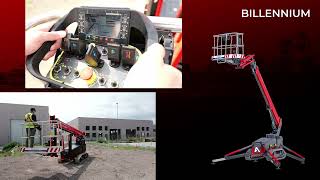 BILLENNIUM B1890 EVO QUICKPRO  Operative controls  Tracked Spider Boom by Almacrawler [upl. by Kire]