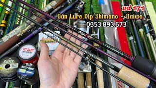 VD 171 LÔ CẦN LURE VIP SHIMANO  DAIWA CỰC HOT CẦN ISO CARBON CẦN RÚT LÓNG DÀI  NGẮN GIÁ HẠT DẺ [upl. by Ecidnak]