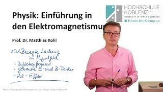 Ladung in magnetischen Feldern HallEffekt Physik Elektromagnetismus Vorlesung Kapitel 101 [upl. by Bogie]