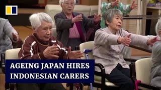 Young Indonesians train to become carers for Japan’s ageing society [upl. by Namreg930]