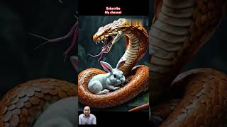 Cobra snake attacked rabbitrabbit vs cobra snakerabbit cobrasnake fighting ytshort viralshorts [upl. by Evanthe]