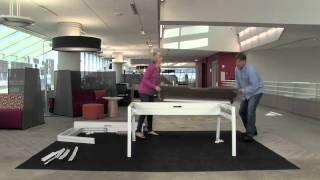 Turnstone Assembly Video  bivi Single Desk [upl. by Garlan]