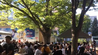 At the Sapporo Beer Festival in Odori Park in the Asahi Beer garden and going up Sapporo TV Tower [upl. by Anot51]