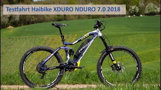 Testfahrt Haibike XDURO NDURO 7 2018 [upl. by Assele]