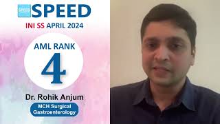 4th Rank AML INISS April 2024 MCH Surgical Gastroenterology Dr Rohik Anjum iniss [upl. by Memberg983]