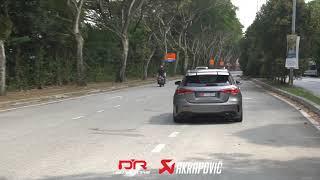 MERCEDES AMG A45S W177 AKRAPOVIC EXHAUST  CATBACK SYSTEM SOUND [upl. by Htrap162]