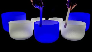 🔵 Soothing Sounds Of Crystal Singing Bowls  Healing Music [upl. by Norbie380]