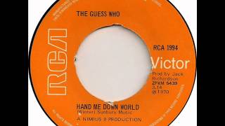 Guess Who  Hand Me Down World Mono 1970 RCA VictorUK 45 record [upl. by Rivers442]