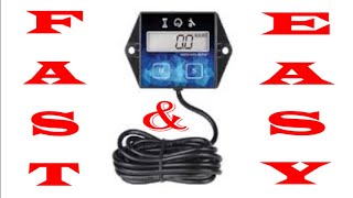 how to install a digital hour meter with tachometer on a chinese mini excavator [upl. by Ateerys521]