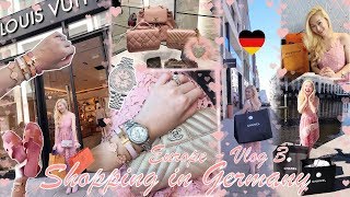 🇪🇺 VLOG 3  LUXURY SHOPPING IN GERMANY 🇩🇪 HERMES CHANEL LOUIS VUITTON GUCCI ROLEX amp MORE 😱💖🛍 [upl. by Mariko955]