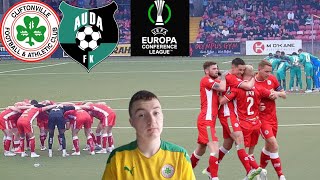 REDS IN EUROPE CLIFTONVILLE VS AUDA UEFA conference league Vlog [upl. by Ativahs]