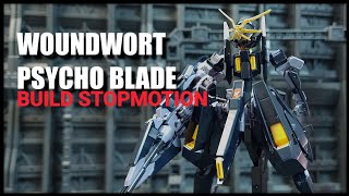 Gunpla Woundwort psycho blade  Build Stopmotion  운트워트 싸이코 블레이드 조립 스톱모션 [upl. by Elohcan]