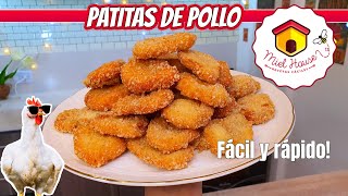 Nuggets de pollo FÁCILES Y RÁPIDOS pocos ingredientes PATITAS DE POLLO [upl. by Lidstone195]