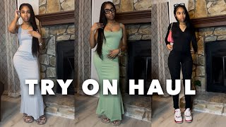 FALL BODYCON DRESS TRY ON HAUL ft Lovelywhole sale [upl. by Silletram]