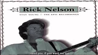 Gimme a Little Sign  Ricky Nelson  karaoke [upl. by Kallista]