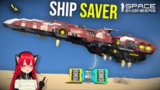 This Trick Automatically Stops a Common Ship Accident Space Engineers [upl. by Wilmer]