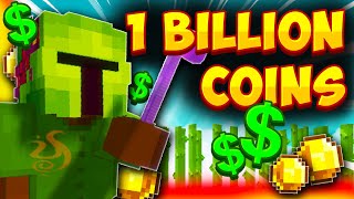 FARMING TO ONE BILLION COINS Hypixel Skyblock [upl. by Joscelin]