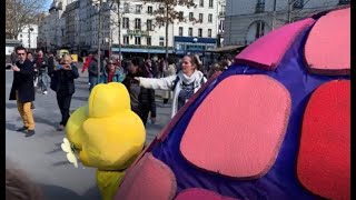 Le Printemps du Peuple en place avant la Marche pour la 6e République et le discours de JL Mélenchon [upl. by Cormick605]