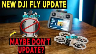 NEW DJI FLY UPDATE  DJI Mini 4 Pro  Neo  NEW FIRMWARE Update [upl. by Ruggiero]