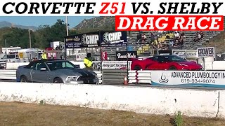 2023 Corvette Z51 vs 2012 Mustang Shelby GT500 [upl. by Onaimad11]