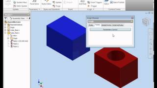 Inventor iLogic Video Tutorial 48  How to create a user form [upl. by Marge732]