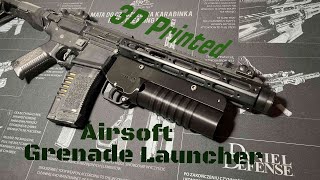 3d printed airsoft grenade launcher  Assembly video [upl. by Barde577]