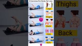 5 Exercises For Body Fat Loss bellyfatworkout weightlossworkout shapeup bellyfatchallenge [upl. by Yekcaj987]