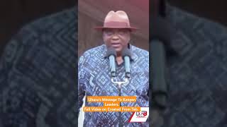 Uhurus Message To Kenyan LeadersFull Video on Created From Tab podcast kenya [upl. by Athena]