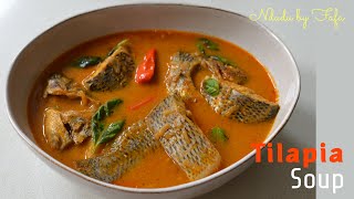 TILAPIA SOUP ✔️Traditional Ewe Recipe Akpa Detchi ✔️Filmed in Ghana [upl. by Paul706]