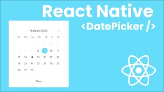 React Native  How To Add A Date Picker [upl. by Einberger]