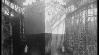 Construction of RMS Olympic 1910  extract [upl. by Oremodlab]