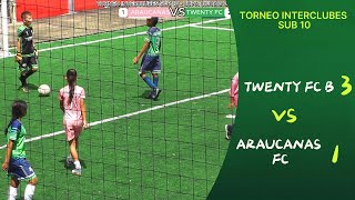 ARAUCANAS FC vs TWENTY FC B  TORNEO INTERCLUBES SUB 10 [upl. by Enelrak]