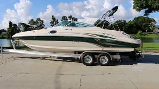 2002 Sea Ray 270 Sundeck Walkthrough Tour [upl. by Hauger]