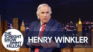 Henry Winkler Kicks Off His Tonight Show Interview with quotThe Fonzquot Dance [upl. by Elleunamme]