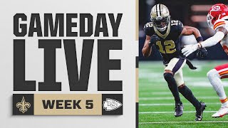 Chiefs vs Saints Gameday Live  2024 NFL Week 5 [upl. by White]