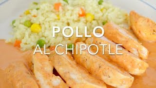 POLLO EN SALSA DE CHIPOTLE  Recetas fáciles Pizca de Sabor [upl. by Amorette]