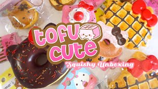 BUYING RARE VINTAGE SQUISHIES★･ﾟ☆Tofu cute unboxing and review [upl. by Levi]