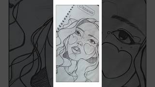 Portrait ❤️ subscribe for detailed tutorial video 📸 portrait art inspiration artist sketch [upl. by Dani]