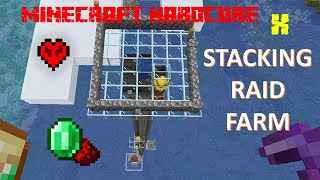 Cobblestone  STACKING RAID FARM  Minecraft Hardcore 10 [upl. by Neelac]