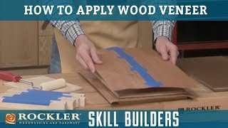 How to Apply Wood Veneer  Rockler Skill Builders [upl. by Gile]