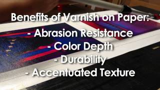 How to Varnish a Paper Giclee Print [upl. by Lagas]