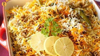 Dum Keema Biryani Recipe By Food Fusion Eid Special Recipe [upl. by Jesselyn]