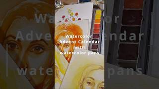 Watercolor Advent Calendar Challenge  24 Days of Simple Portraits [upl. by Nylorak]