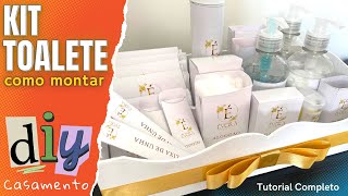 DIY  COMO FAZER KIT TOALETE DO CASAMENTO Faça você mesmo a Montagem do Kit Toalette  Kit Banheiro [upl. by Oaoj316]