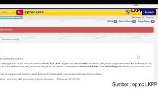 CARA KIRIM PENAWARAN DI LPSE PENGADAAN LANGSUNG [upl. by Akirea644]