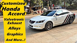 Tastefully Customized Honda Accord  Graphics Exhaust Lights amp More [upl. by Adnek]